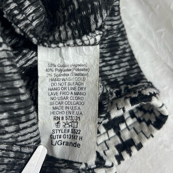 Gilli patterned skirt Size L black and white - Picture 5 of 10